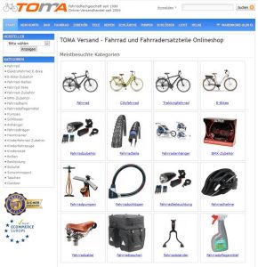 Fahrrad Onlineshop TOMA-Versand